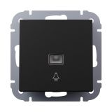 PODOMETNO TIPKALO I700 ZVONEC 10A ČRNO MAT S TLIVKO