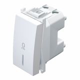 PODOMETNO TIPKALO MODUL NAVADNO 16A BELO,LUČ,IN02, 1M,BREZ TL