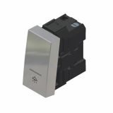 PODOMETNO TIPKALO MODYS NAVADNO 10A SREB, 1M, LUČ, BREZ TLIVK