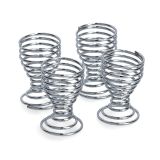 PODSTAVEK ZELLER PRESENT 5X5.5 CM KOVINA-KROMIRANA ZA KUHANA JAJCA SET 4/1