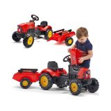POGANJALEC FALK TRAKTOR S PRIKOLICO RDEČ