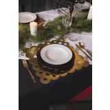 POGRINJEK SIRETESSILE 33X45 CM GEOMETRIC ZLAT/RDEČ/ČRN