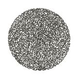 POGRINJEK ZELLER PRESENT LEAVES ANTRACIT PVC FI 35 CM