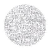 POGRINJEK ZELLER PRESENT SCRIBBLE OKROGLI, BELI PVC FI 38 CM