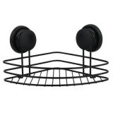 MSV KOTNA POLICA NA VAKUUM 21.5 X 21.5 X 13 CM KROM, ČRNA MEGA VENTOUSES