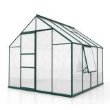 POLIKARBONATNI RASTLINJAK VITAVIA MERIDIAN 1 6700 VP4MM SMARAGDNA 2.6X2.6M