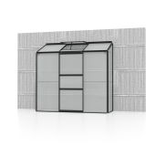 POLIKARBONATNI RASTLINJAK VITAVIA ZIDNI IDA 1300 VP 4MM ČRNA 2X0.7M