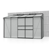 POLIKARBONATNI RASTLINJAK VITAVIA ZIDNI IDA 6500 VP 4MM ČRNA 3.2X2M