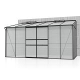 POLIKARBONATNI RASTLINJAK VITAVIA ZIDNI IDA 7800 VP 4MM ČRNA 3.9X2M