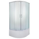 POLKROŽNA KAB. ZA PRHANJE FEROTEHNA EVORA 80R FIX KABINA+KAD KROM ALU PR., KALJ.ST.