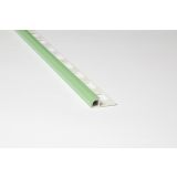 POLKROŽNA LETEV JMK PVC P PROFIL- DOL 2.70M 10MM SVETLO ZELENA