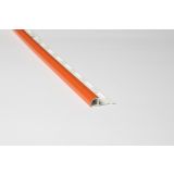 POLKROŽNA LETEV JMK PVC P PROFIL- DOL 2.70M 8MM ORANŽNA