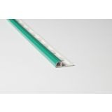 POLKROŽNA LETEV JMK PVC P PROFIL- DOL 2.70M 8MM SMARAGDNO ZELENA