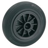 KOLO BREZ VILICE DÖRNER + HELMER POLNA GUMA 80X30X12MM ČRNO PLATIŠČE