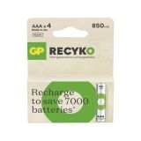 POLNILNI BATER.VLOŽEK GP RECYKO 850 MAH HR03 (AAA) 4KOS