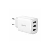 POLNILNIK ZA GSM BASEUS POLNILEC 3 X USB 17W, BASEUS COMPACT BEL