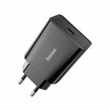 POLNILNIK ZA GSM BASEUS POLNILEC MINI QUICK 20W BASEUS USB-C, ČRN