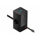 POLNILNIK ZA GSM BASEUS POLNILEC POWERCOMBO 65W BASEUS 2AC+USB+USBC, 1.5M