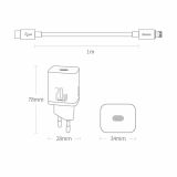 POLNILNIK ZA GSM BASEUS POLNILEC USB-C QUICK 20W BASEUS, LIGHTNING, BEL