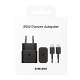 POLNILNIK ZA GSM SAMSUNG ADAPTER+KABEL USB-C/USB-C HITRI 25W BLACK