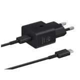 POLNILNIK ZA GSM SAMSUNG ADAPTER+KABEL USB-C/USB-C HITRI 25W BLACK