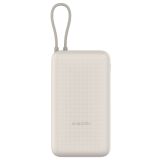 POLNILNIK ZA GSM XIAOMI POLNILNA BAT. 20000MAH Z VGRAJENIM KABLOM BEŽ