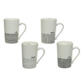 LONČEK PORCELAN, RAZLIČNI VZORCI SORT, 300ML