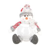 DEKORACIJA GLOSSTYLE POSODA ZA SHRANJEVANJE 23 CM SNEŽAK ALI BOŽIČEK