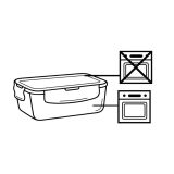 POSODA ZA SHRANJEVANJE ALPINA KOMPLET POSOD 4X STEKLO