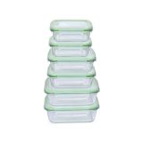 POSODA ZA SHRANJEVANJE ALPINA KOMPLET POSOD 6X STEKLO