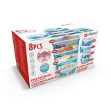 POSODA ZA SHRANJEVANJE ALPINA KOMPLET POSOD 8 DELNI