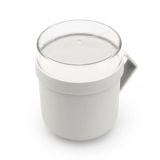 POSODA ZA SHRANJEVANJE BRABANTIA MAKE&TAKE ZA JUHO 0.6L SVETLO SIVA