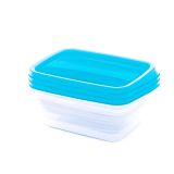 POSODA ZA SHRANJEVANJE CURVER ZA SHR. HRANE VEDO SET 3X1 L TRANSPARENT TURKIZ