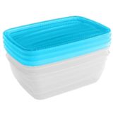 POSODA ZA SHRANJEVANJE CURVER ZA SHR. HRANE VEDO SET 3X1 L TRANSPARENT TURKIZ