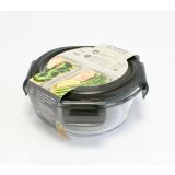 POSODA ZA SHRANJEVANJE DOMY 400 ML STEKLENA ČRNA