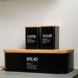 POSODA ZA SHRANJEVANJE ESTIA 10X14 CM ZA KAVO ČRNA BAMBOO METALLIC