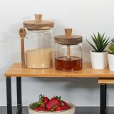 POSODA ZA SHRANJEVANJE ESTIA STEKLENA Z ŽLICO 850 ML ALLURE 01-17460