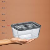 POSODA ZA SHRANJEVANJE KELA 2.5 LIT AURELIA STEKLENA PROZIRNA