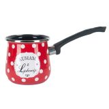 POSODA ZA TOPLE NAPITKE ALPEKS DŽEZVA 0.65L RDEČA KUHAM Z LJUBEZNIJO