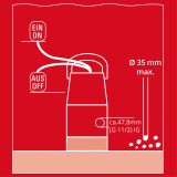 POTOPNA ČRPALKA EINHELL GC-DP 7035 LL 700W 16.000L/H 8/7M 35MM