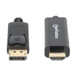 POVEZOVALNI KABEL MANHATTAN DISPLAY PORT-HDMI KABEL1M