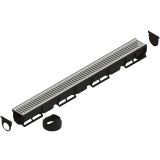 PP KANALETA 2PR-EASY1 AZ Z VROČECINKANO REŠETKO SV.D.70X70MM,L=1M, A15KN