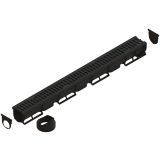 PP KANALETA 2PR-EASY1 Z PP REŠETKO SV.D.70X70MM, L=1M, A15KN