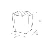 PP VRTNA GARNITURA KETER IOWA BALKONSKI SET GRAFITNE BARVA