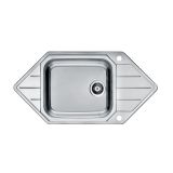 NERJAVNO POMIVALNO KORITO ALVEUS PRAKTIK 130, SATIN 985X500 MM