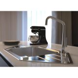 NERJAVNO POMIVALNO KORITO ALVEUS PRAKTIK 130, SATIN 985X500 MM