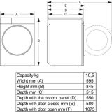 PRALNI STROJ HISENSE WF5I1045BWQ AVTO DOS