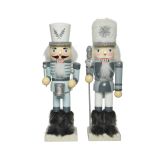 PRAZNIČNA FIGURA DECORIS HRESTAČ MODRE BARVE VIŠINA 25 CM SORT