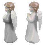 PRAZNIČNA FIGURA GLOSSTYLE ANGEL SORT. 12.5 CM 6.2X5X12.5 CM MODRI/ROZA