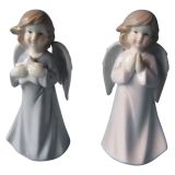 PRAZNIČNA FIGURA GLOSSTYLE ANGEL SORT. 12.5 CM 6.2X5X12.5 CM MODRI/ROZA